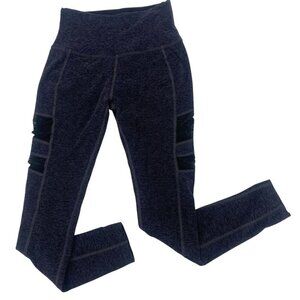 Beyond Yoga Size M Rise Above Space Dye Mesh Panel Athletic Leggings USA